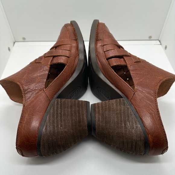 Born Paya Woven Leather Mules British Tan Size 9 - Picture 7 of 9